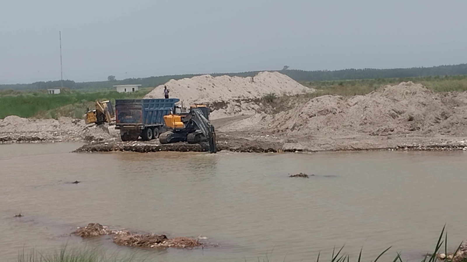 Illegal Mining in Yamuna River