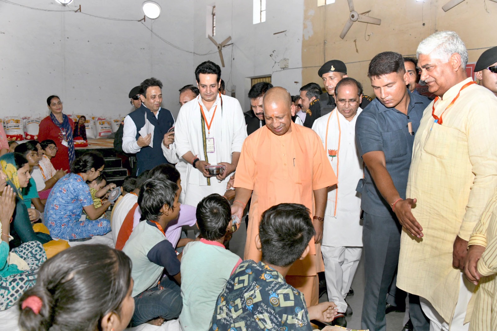 CM Yogi Visit Flood Area