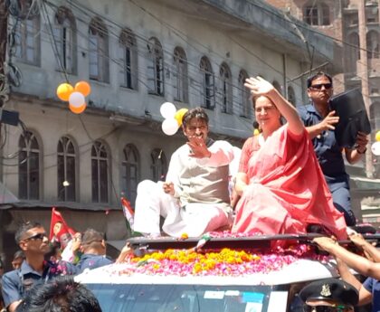 Priyanka Gandh Road Show