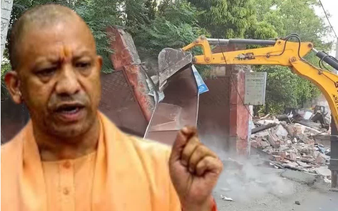 Bulldozer on India Nepal border