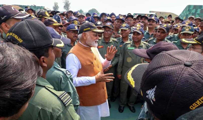 PM Modi At Adampur Airbase