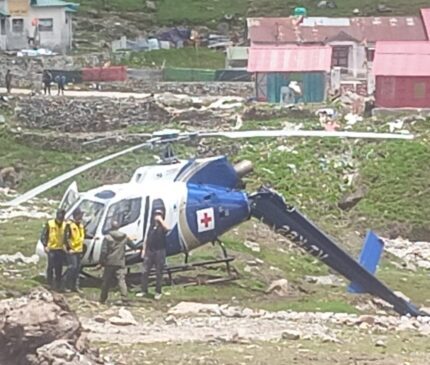 Crash landing of AIIMS heli ambulance in Kedarnath