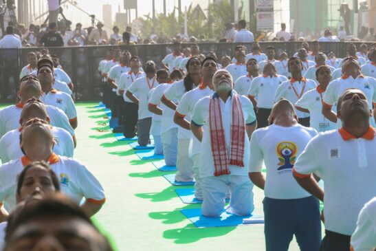 PM Modi In Yoga Practice