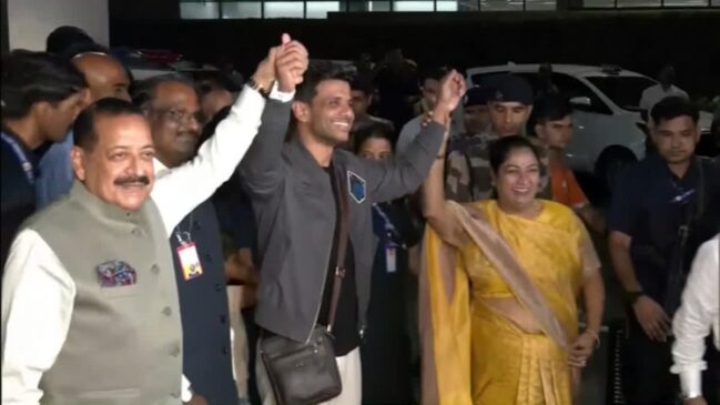 Shubhanshu Shukla returned India