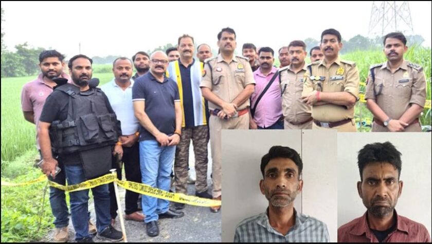 Two shooters of journalist Raghavendra Bajpai murder case killed in an encounter in Pisawan, Sanjay Tiwari and Raju Tiwari were carrying a bounty of Rs 1 lakh each