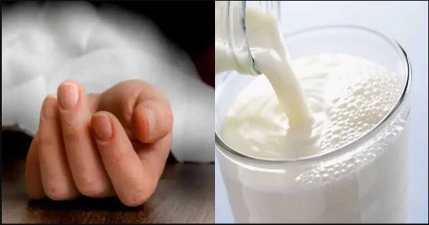 In Baghpat, four children fell ill after drinking packaged milk, 2-year-old innocent Dipanshi died, Milk samples are being taken and sent for testing.
