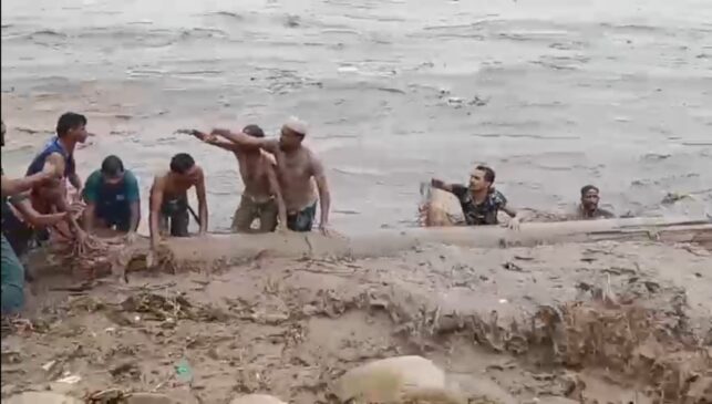 Yamuna river above danger mark