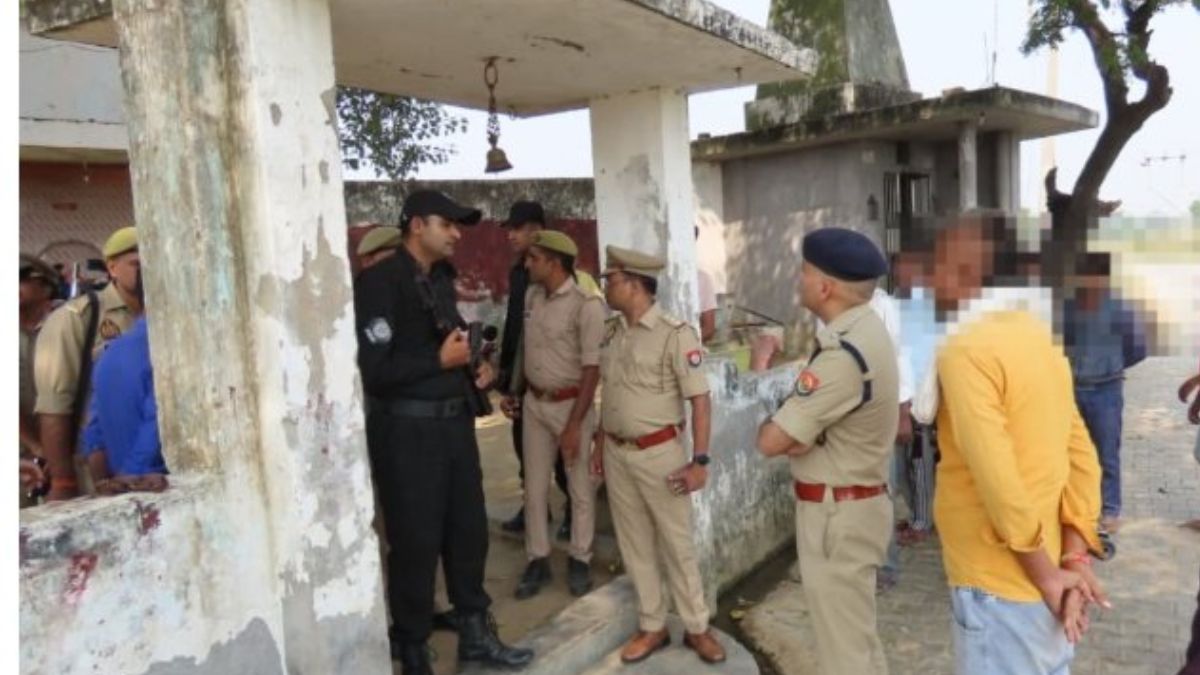 Villagers in Aligarh protested after "I love Mohammad" was found written on the walls of four temples