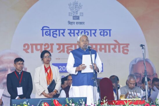 Nitish Kumar took oath as Bihar's Chief Minister for a record 10th time