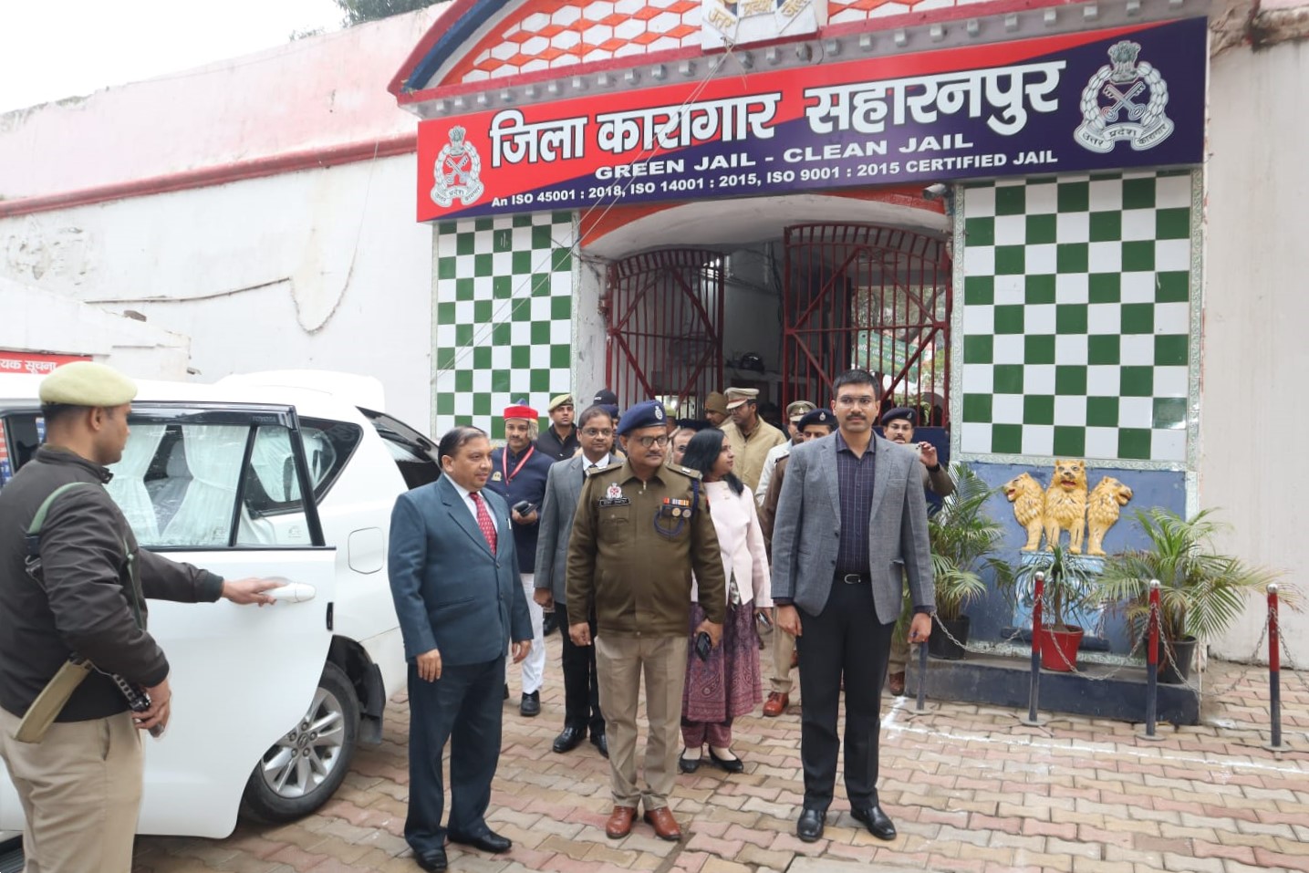 The District Judge District Magistrate and SSP inspected the district jail, Inquired about the well-being of the inmates, Gathered information about the facilities.