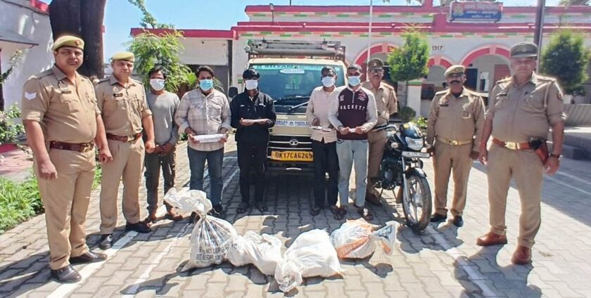 Saharanpur Police Uncover Paper Mill Heist; 5 Cunning Thieves Arrested with Stolen Goods