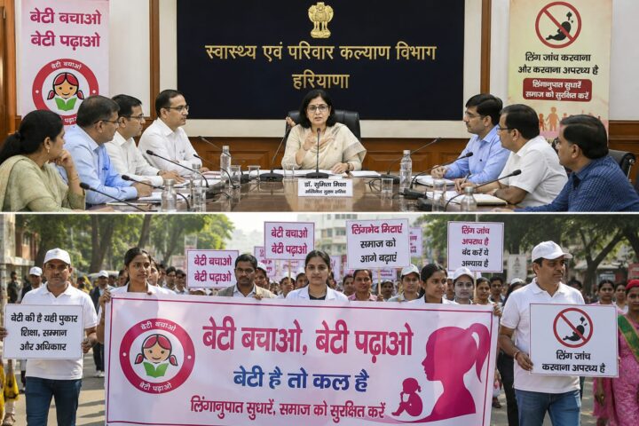 The government has taken strict measures to improve the sex ratio in Haryana, Will intensify the campaign against illegal sex determination