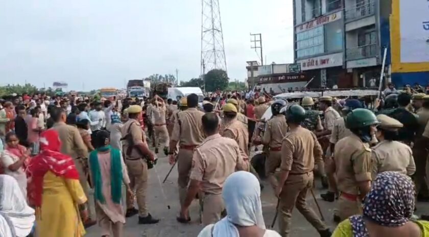 Saharanpur highway blockade protest