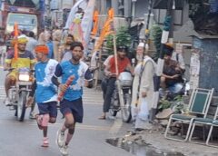 After the padayatra it's now the turn of the dak kanwad, Shiva devotees racing on the roads with bikes and cars.