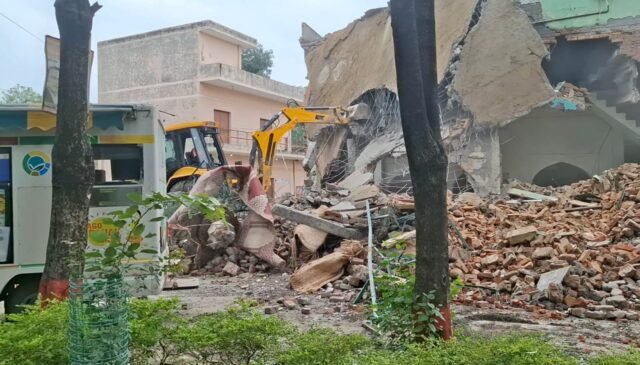 Mosque demolished on court orders