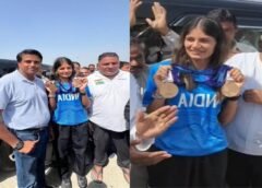 Meerut's daughter returns with a medal from Japan; a massive crowd turns out to welcome Parul Chaudhary.